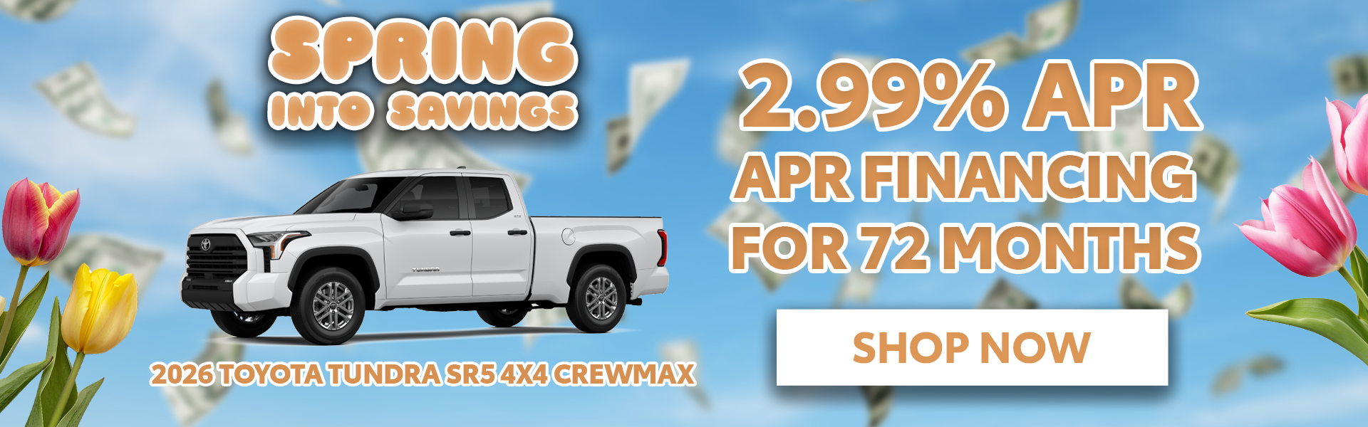 2.99% APR for 72 Mo. | 2026 Toyota Tundra SR5 4x4 Crewmax