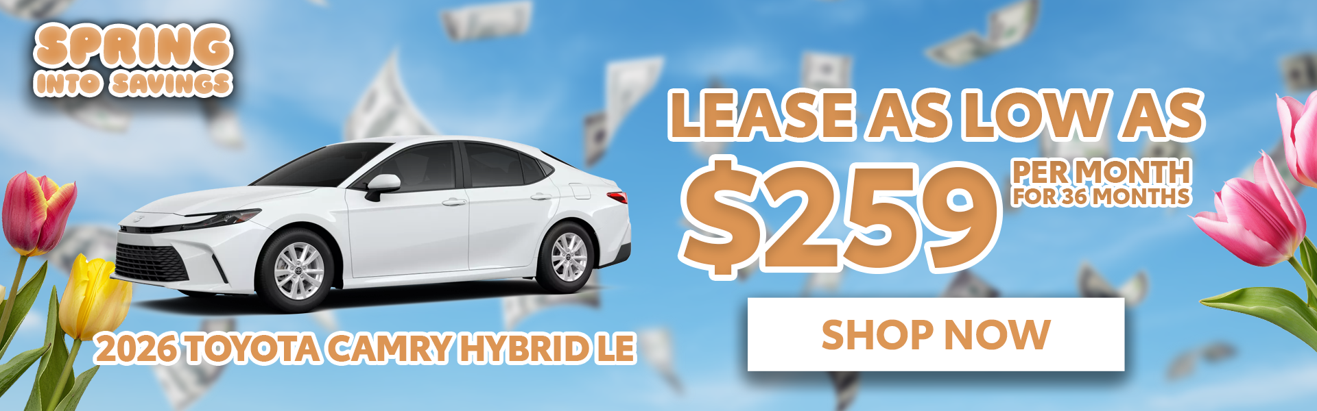 Lease for $259/Mo for 36 Months | 2026 Toyota Camry Hybrid